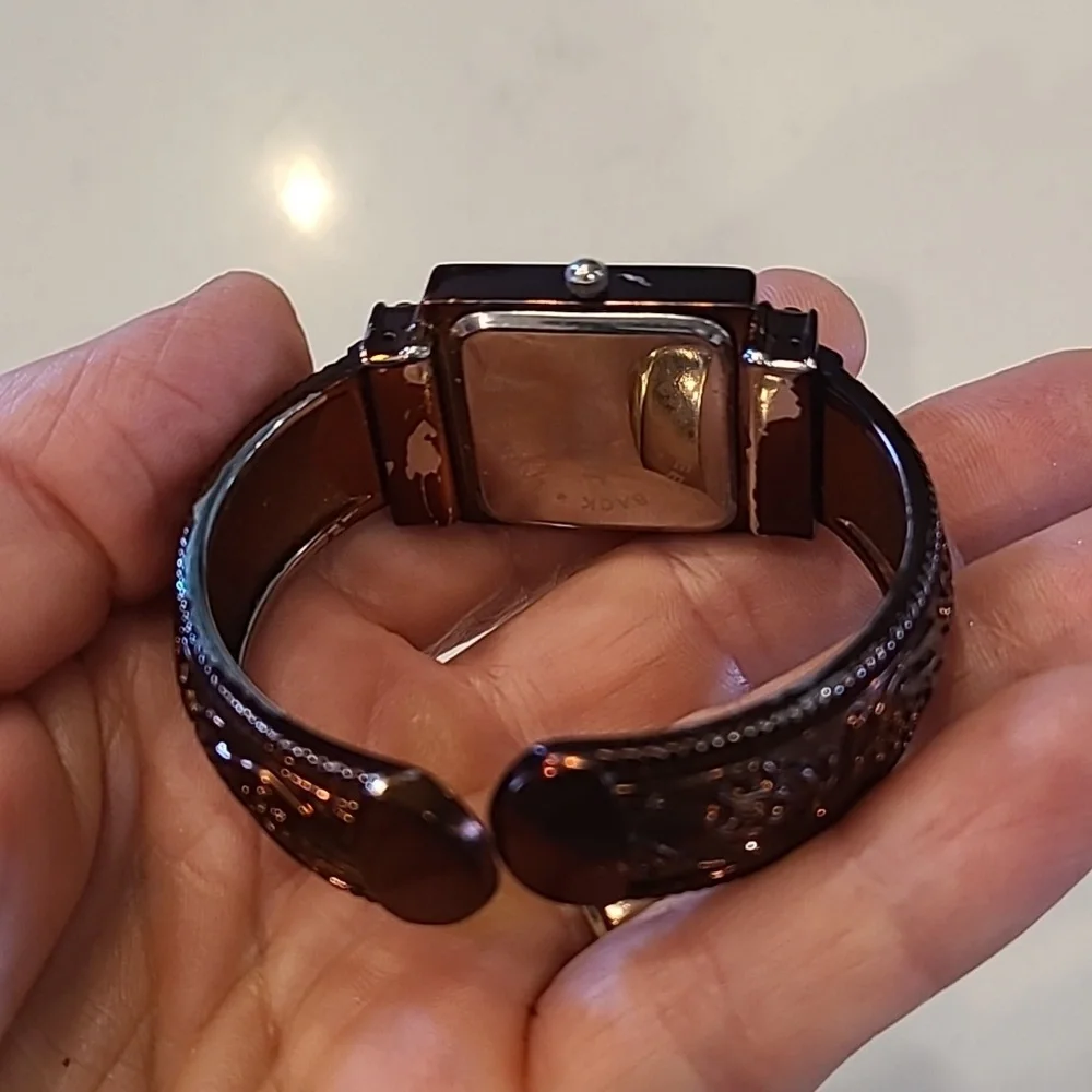 Xavier Cuff Dark Copper Colored Wearable Watch